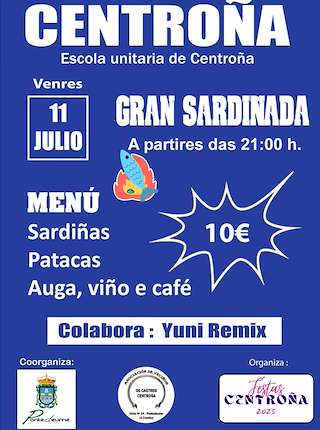 Fechas, información, programa, cartel, imágenes, mapa y ubicación de Gran Sardiñada de Centroña  en  Pontedeume