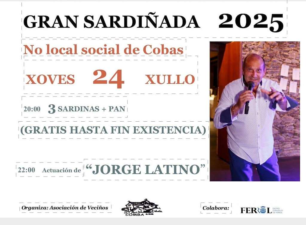 Gran Sardiñada de Cobas (2025) en Ferrol
