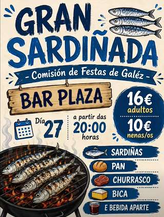 Fechas, información, programa, cartel, imágenes, mapa y ubicación de Gran Sardiñada de Galéz (2026) en Entrimo