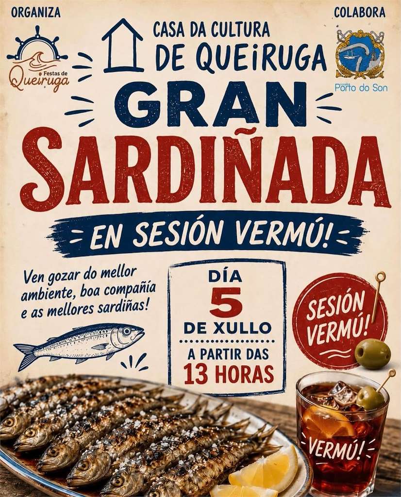 Gran Sardiñada de Queiruga (2026) en O Porto do Son