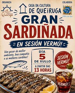 Fechas, información, programa, cartel, imágenes, mapa y ubicación de Gran Sardiñada de Queiruga (2026)  en  O Porto do Son