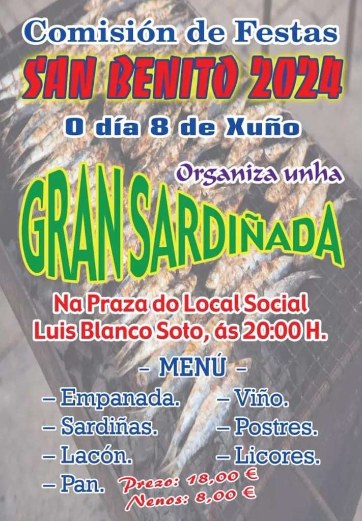 Gran Sardiñada de San Benito en Cartelle
