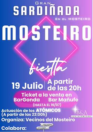 Fechas, información, programa, cartel, imágenes, mapa y ubicación de Gran Sardiñada en el Mosteiro  en  Gondomar