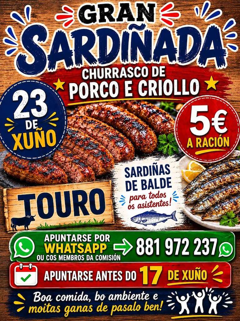 Gran Sardiñada (2026) en Touro