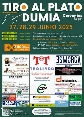 Fechas, información, programa, cartel, imágenes, mapa y ubicación de Gran Tirada al Plato de Dumia  en  Cervantes