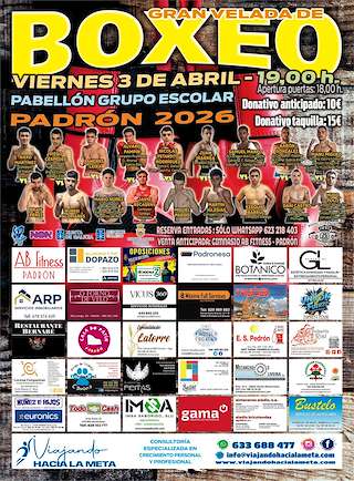 Fechas, información, programa, cartel, imágenes, mapa y ubicación de Gran Velada de Boxeo (2026)  en  Padrón