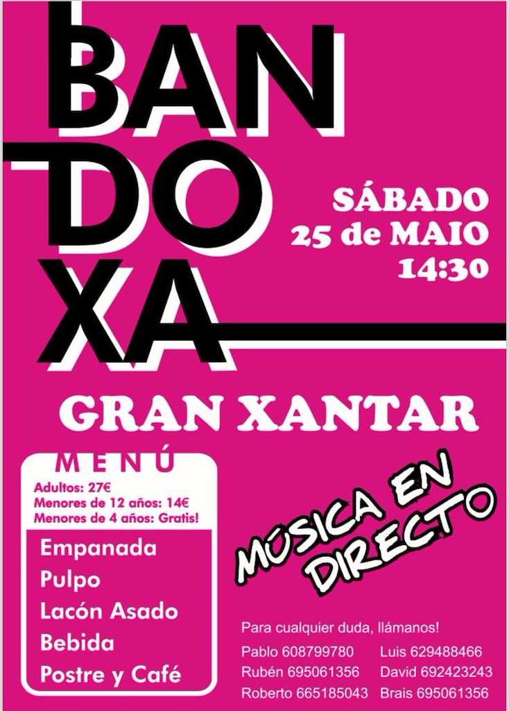 Gran Xantar de Bandoxa en Oza Cesuras