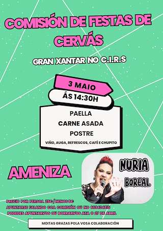 Fechas, información, programa, cartel, imágenes, mapa y ubicación de Gran Xantar de Cervás   en  Ares