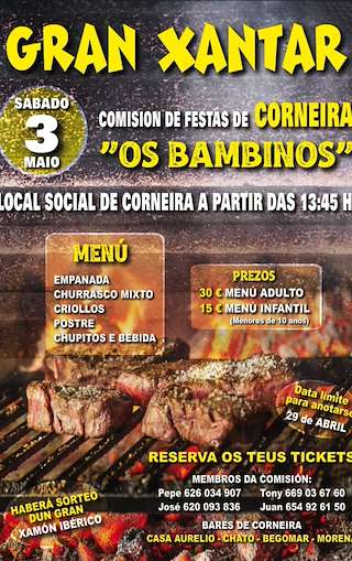 Fechas, información, programa, cartel, imágenes, mapa y ubicación de Gran Xantar de Corneira  en  A Baña