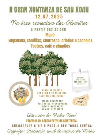 Fechas, información, programa, cartel, imágenes, mapa y ubicación de II Gran Xuntanza de San Xoán  en  Cuntis