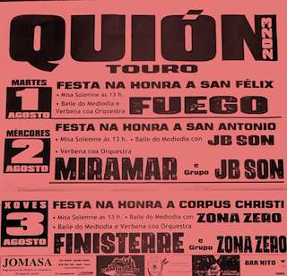 Grandes Festas de Quión (2026) en Touro