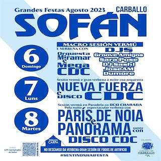 Grandes Festas de Sofán en Carballo