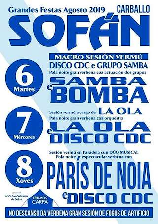 Grandes Festas de Sofán en Carballo