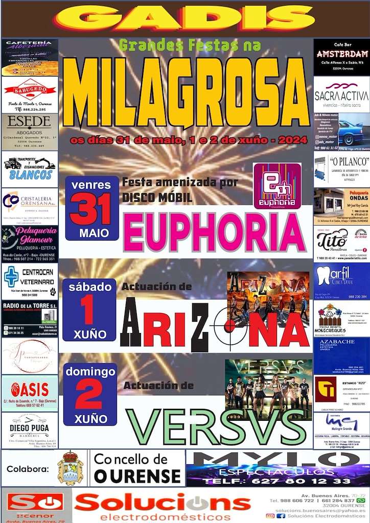 Grandes Festas da Milagrosa en Ourense