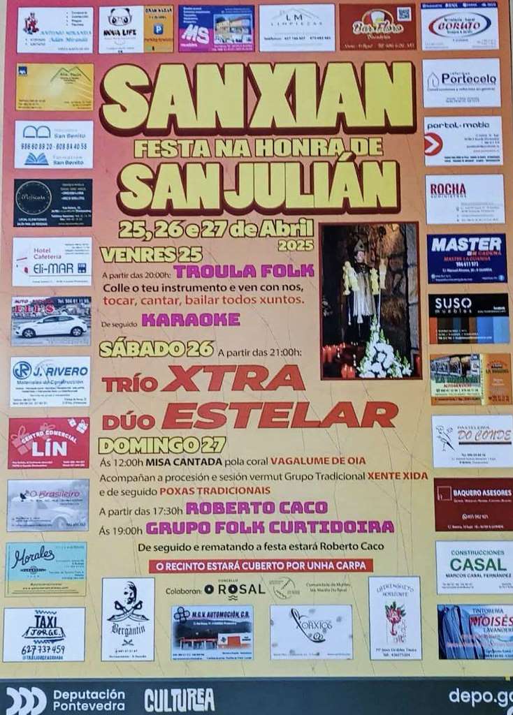 Grandes Festas de San Xian (2025) en O Rosal