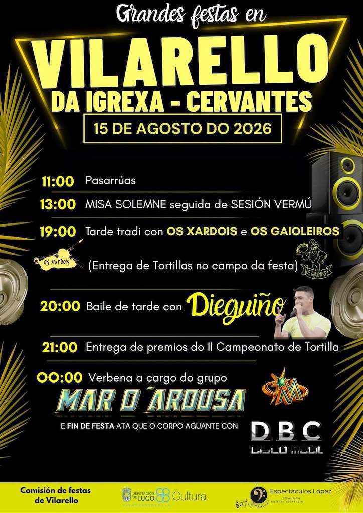 Grandes Fiestas de Vilarello de la Iglesia (2026) en Cervantes