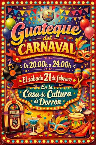 Fechas, información, programa, cartel, imágenes, mapa y ubicación de Guateque del Carnaval de Dorrón  (2026)  en  Sanxenxo