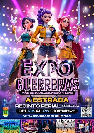 Fechas, información, programa, cartel, imágenes, mapa y ubicación de Guerreras Expo K-Pop (2025)  en  A Estrada