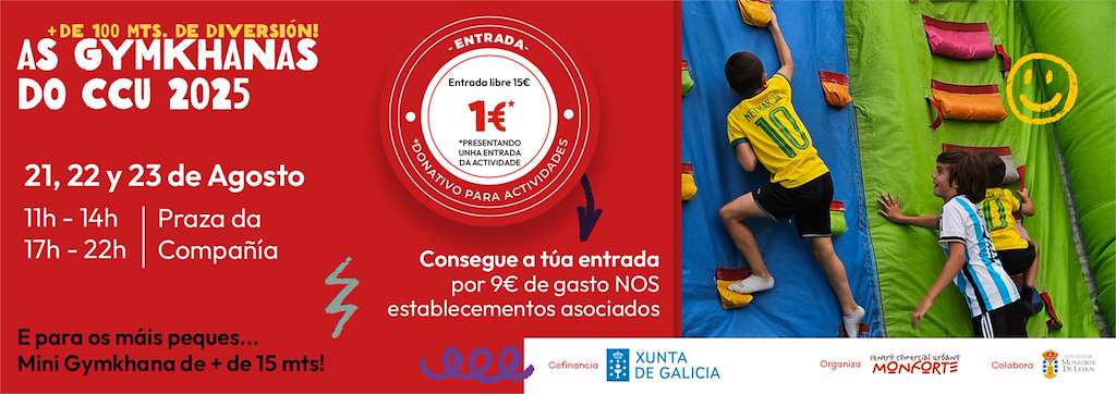 Gymkhana do Centro Comercial Urbano en Monforte de Lemos