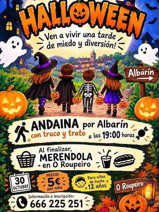 Fechas, información, programa, cartel, imágenes, mapa y ubicación de Halloween de Albarín (2026)  en  O Porriño