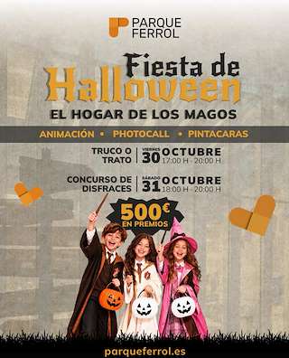 Fechas, información, programa, cartel, imágenes, mapa y ubicación de Halloween del C. Cial Parque Ferrol (2026)