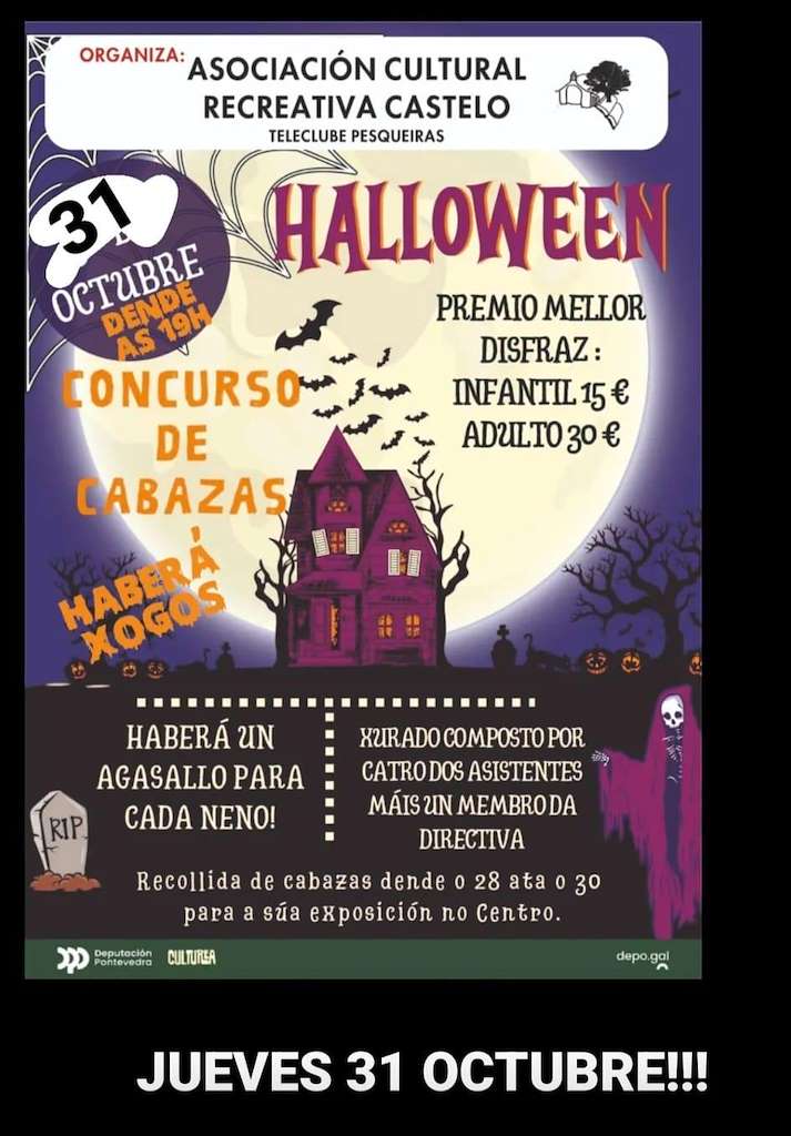 Halloween do Teleclub de Pesqueiras  en Salvaterra do Miño