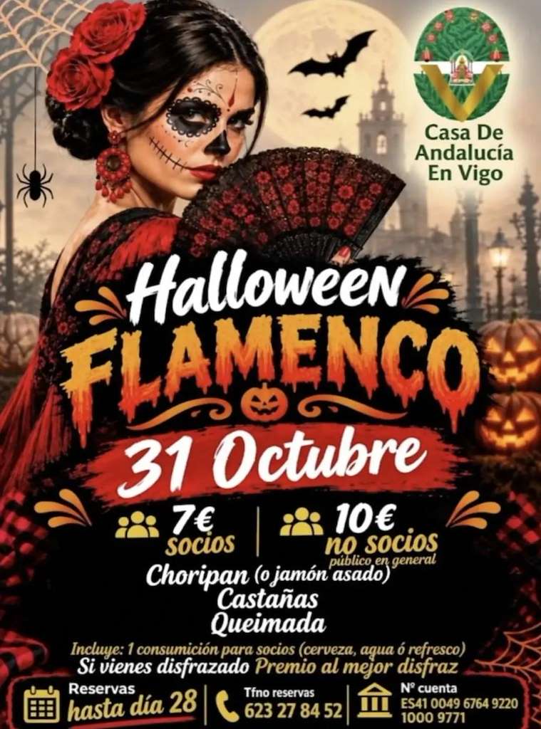 Halloween Flamenco de la Casa de Andalucía (2026) en Vigo