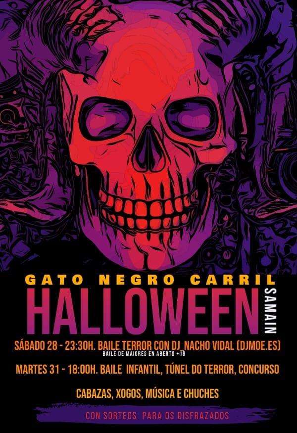 Halloween no Gato Negro de Carril en Vilagarcía de Arousa