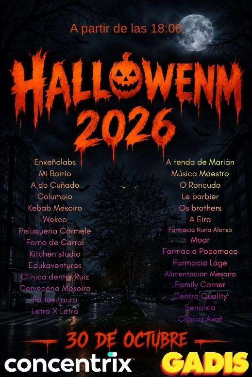 Halloween Novo Mesoiro (2026) en A Coruña
