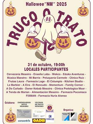 Fechas, información, programa, cartel, imágenes, mapa y ubicación de Halloween Novo Mesoiro (2025)  en  A Coruña