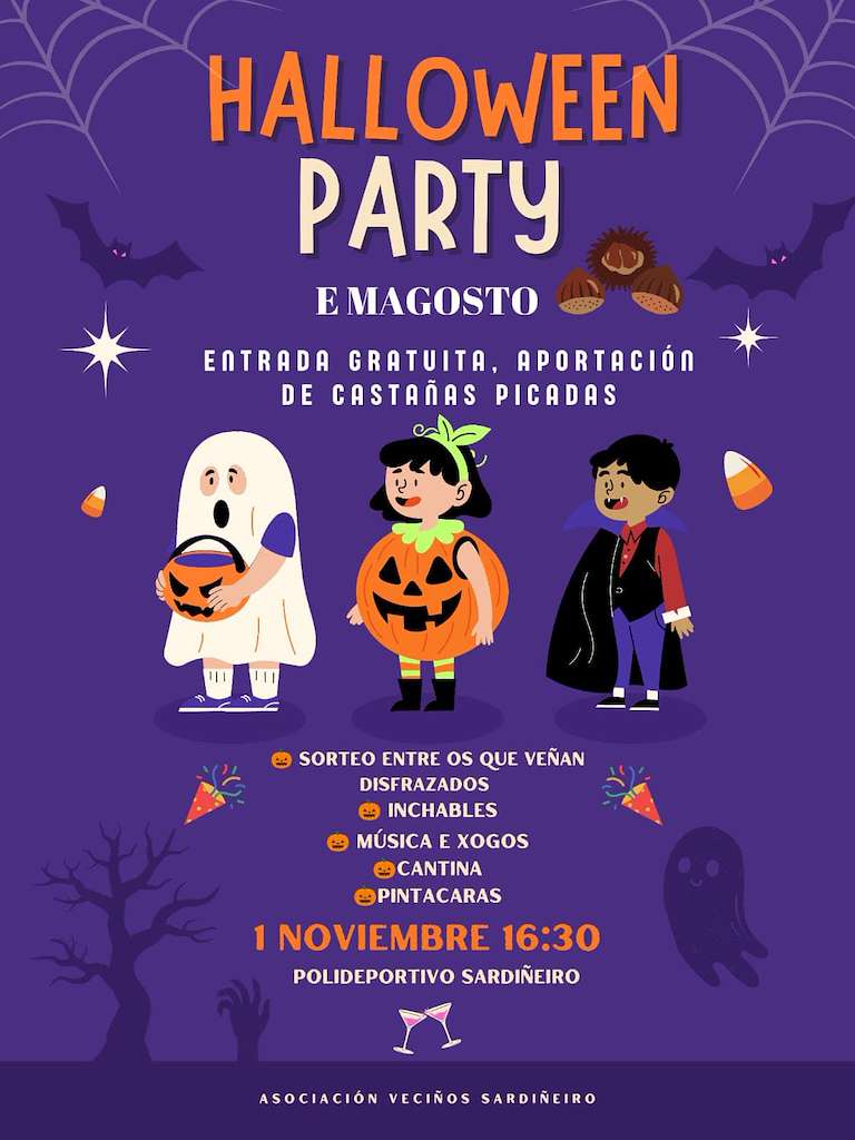 Halloween Party e Magosto de Sardiñeiro en Fisterra
