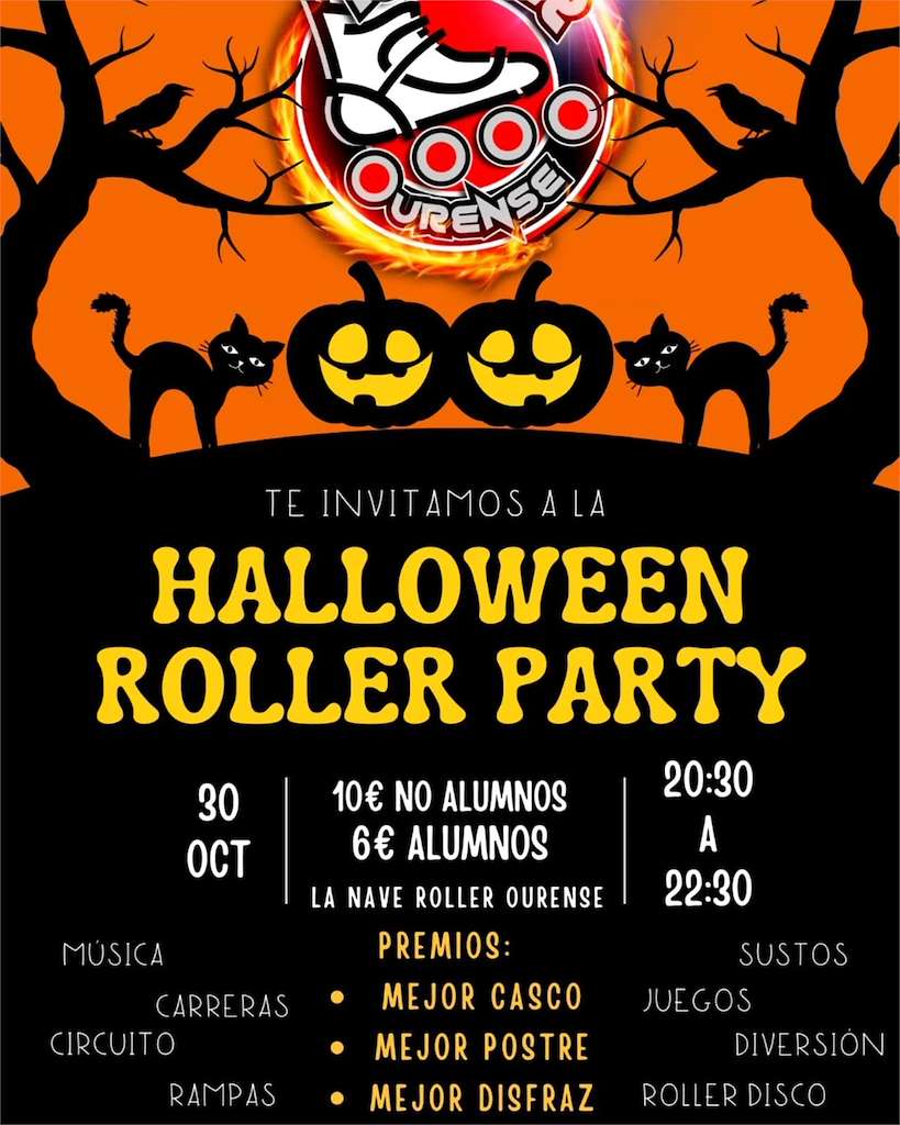 Halloween Roller Party en O Pereiro de Aguiar
