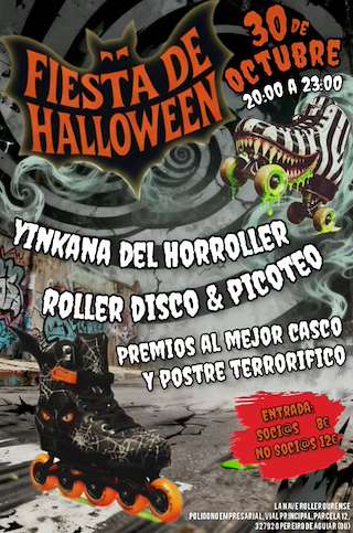 Fechas, información, programa, cartel, imágenes, mapa y ubicación de Halloween Roller Party (2025)  en  O Pereiro de Aguiar