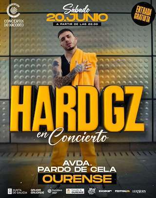 Fechas, información, programa, cartel, imágenes, mapa y ubicación de Hard GZ en Concierto (2026)  en  Ourense