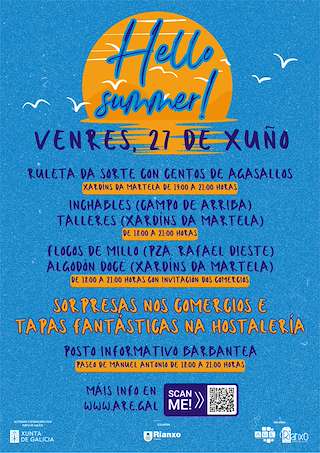 Fechas, información, programa, cartel, imágenes, mapa y ubicación de Hello Summer  en  Rianxo
