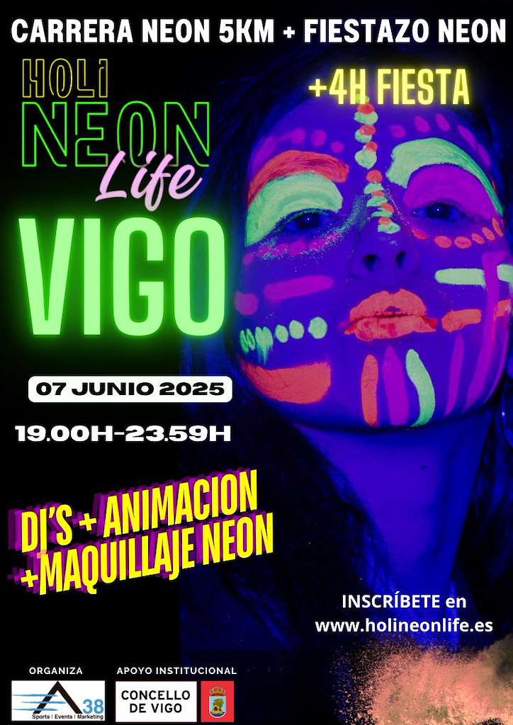 Holi Neon Life en Vigo