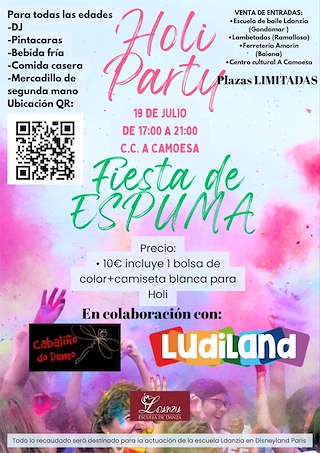 Fechas, información, programa, cartel, imágenes, mapa y ubicación de Holi Party   en  Nigrán