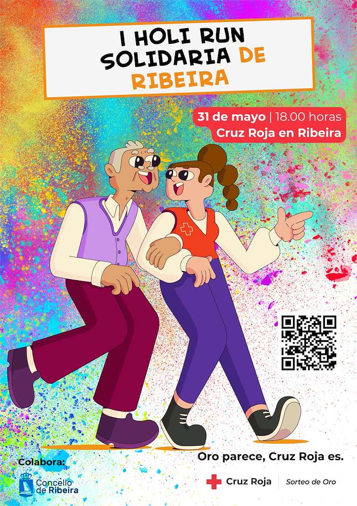I Holi Run Solidaria (2025) en Ribeira