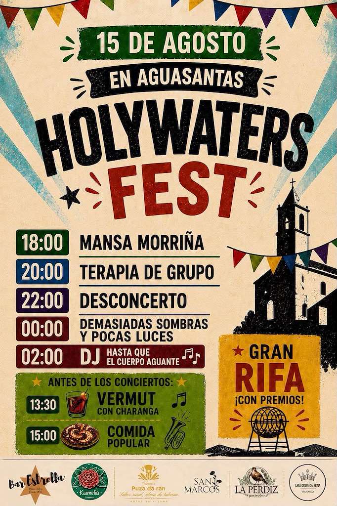Holywaters Fest de Aguasantas (2026) en Cerdedo Cotobade