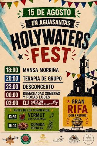 Fechas, información, programa, cartel, imágenes, mapa y ubicación de Holywaters Fest de Aguasantas (2026) en Cerdedo Cotobade