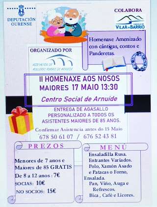 Fechas, información, programa, cartel, imágenes, mapa y ubicación de II Homenaxe aos Nosos Maiores   en  Vilar de Barrio