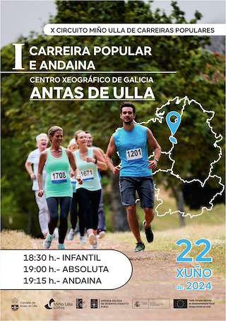 III Carreira Popular e Andaina - Centro Xeográfico de Galicia (2026) en Antas de Ulla