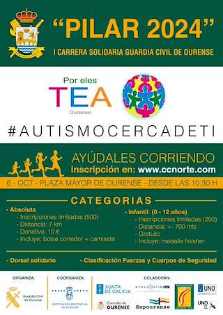 II Carrera Solidaria del Pilar Guardia Civil en Ourense