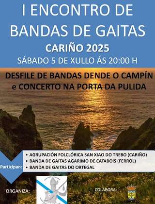 II Encontro de Bandas de Gaitas en Cariño