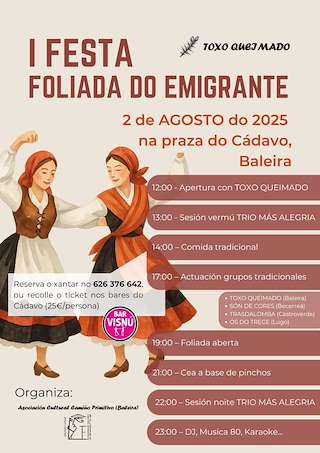 II Festa Foliada do Emigrante  en Baleira