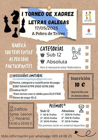II Torneo de Xadrez Letras Galegas en A Pobra de Trives