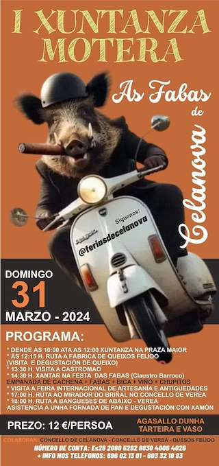 Xuntanza de Motos e Coches Clásicos en Celanova