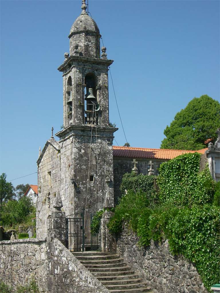 Iglesia de San Martiño de Laxe en Moraña