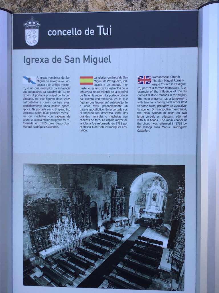 Iglesia de San Miguel de Pexegueiro en Tui