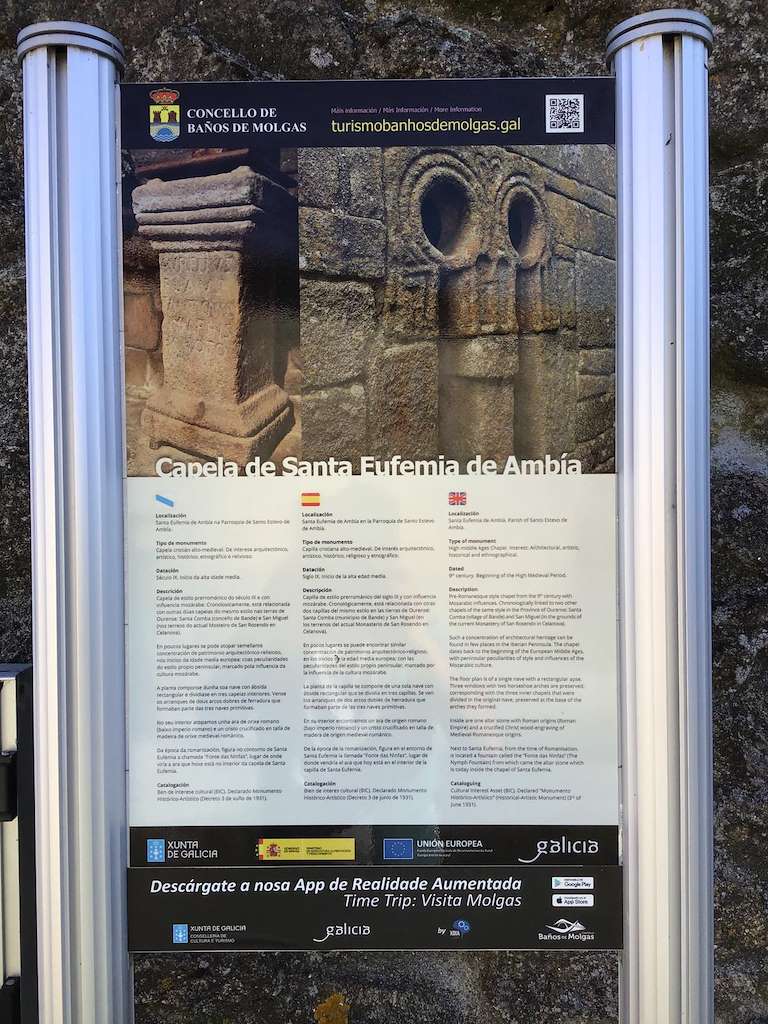 Iglesia de Santa Eufemia de Ambía en Baños de Molgas